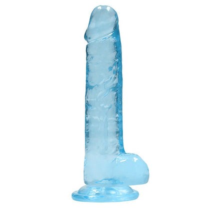 RealRock 7-inch Crystal Clear Dildo with Balls