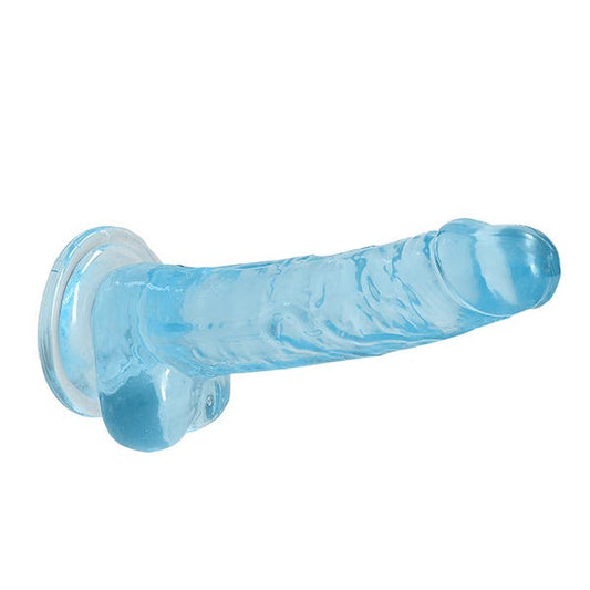 RealRock 7-Inch Crystal Clear Dildo with Balls