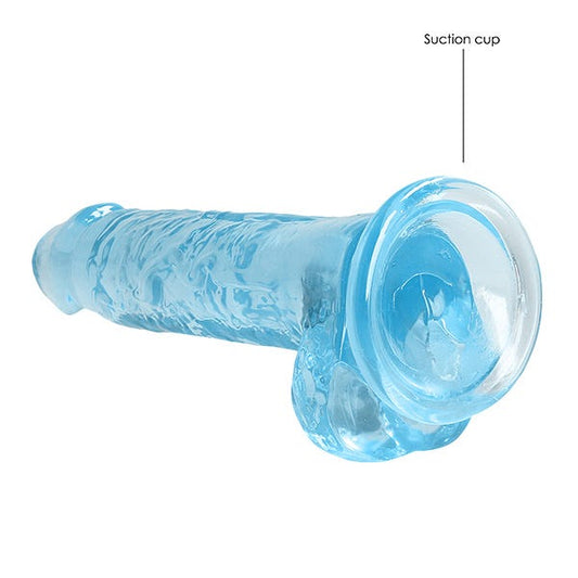 RealRock 7-Inch Crystal Clear Dildo with Balls