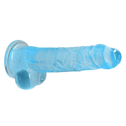 RealRock 8-inch Crystal Clear Dildo with Balls