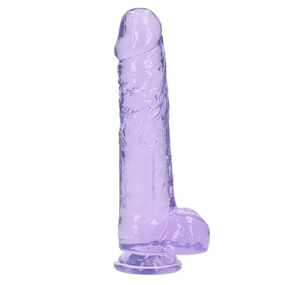 RealRock 10-Inch Crystal Clear Dildo with Balls