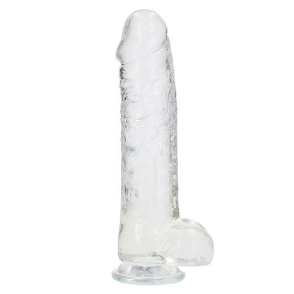 RealRock 10-Inch Crystal Clear Dildo with Balls