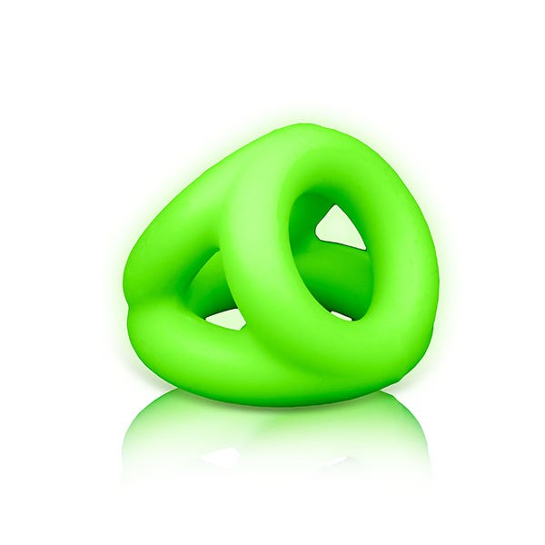 Ouch! Glow In The Dark Cock Ring and Ball Strap