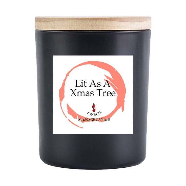 Ignatia Lit As A Xmas Tree Massage Oil Candle
