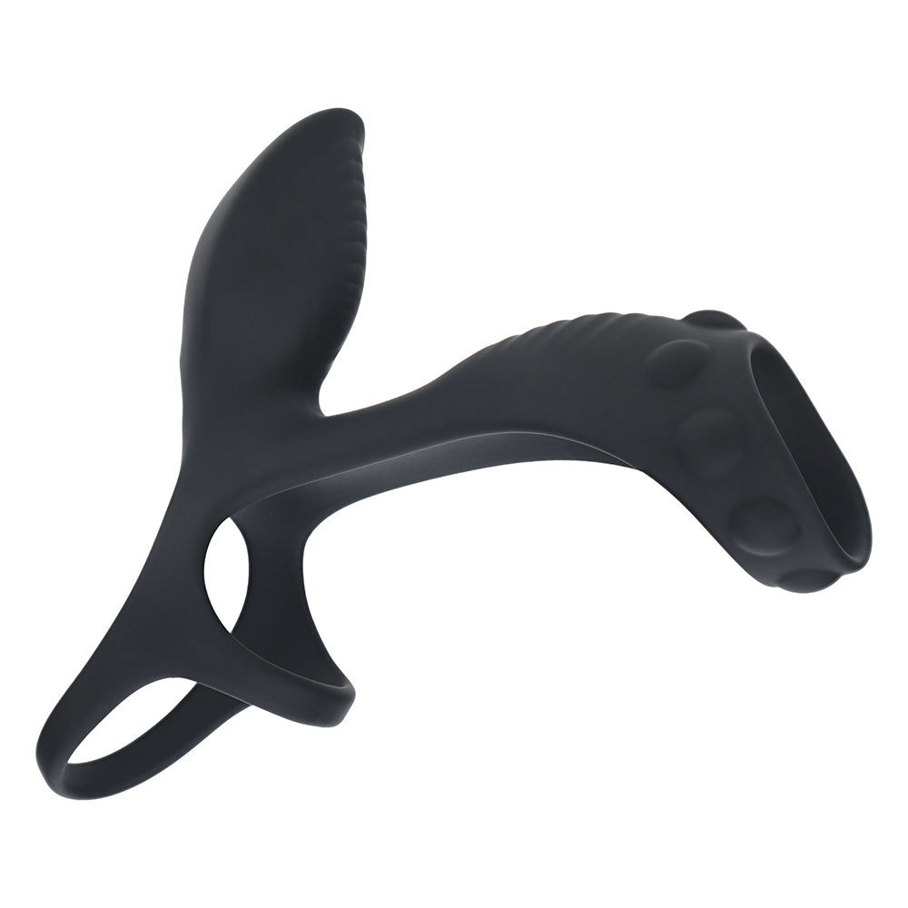 Shots LEVELZ Vibrating Silicone Cock & Ball Ring with Shaft Loop