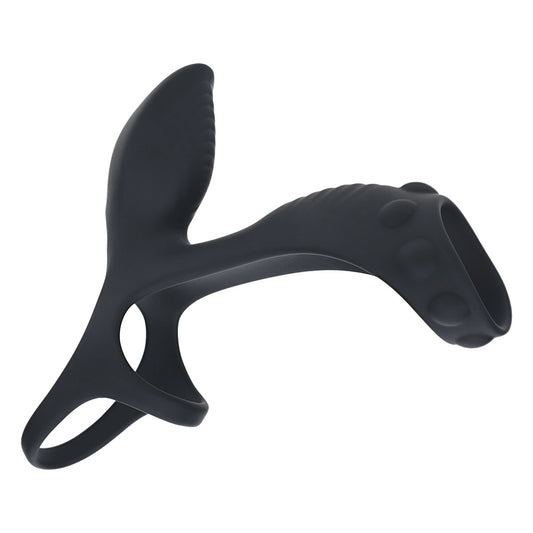 Shots LEVELZ Vibrating Silicone Cock & Ball Ring with Shaft Loop