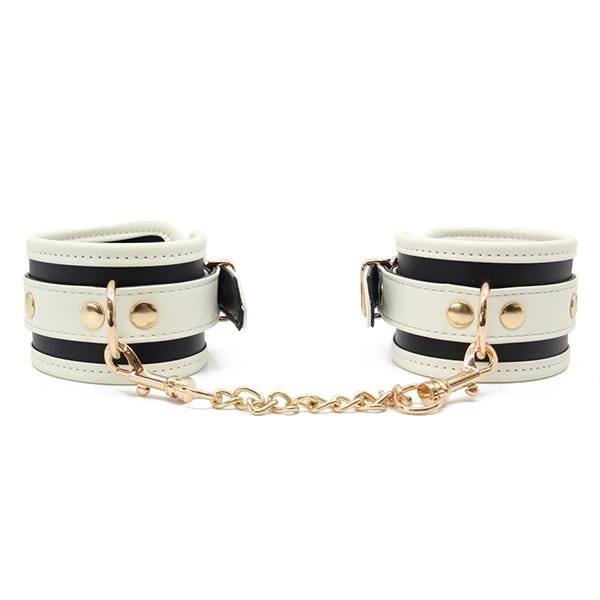 Love In Leather Glow In The Dark Wrist Cuffs