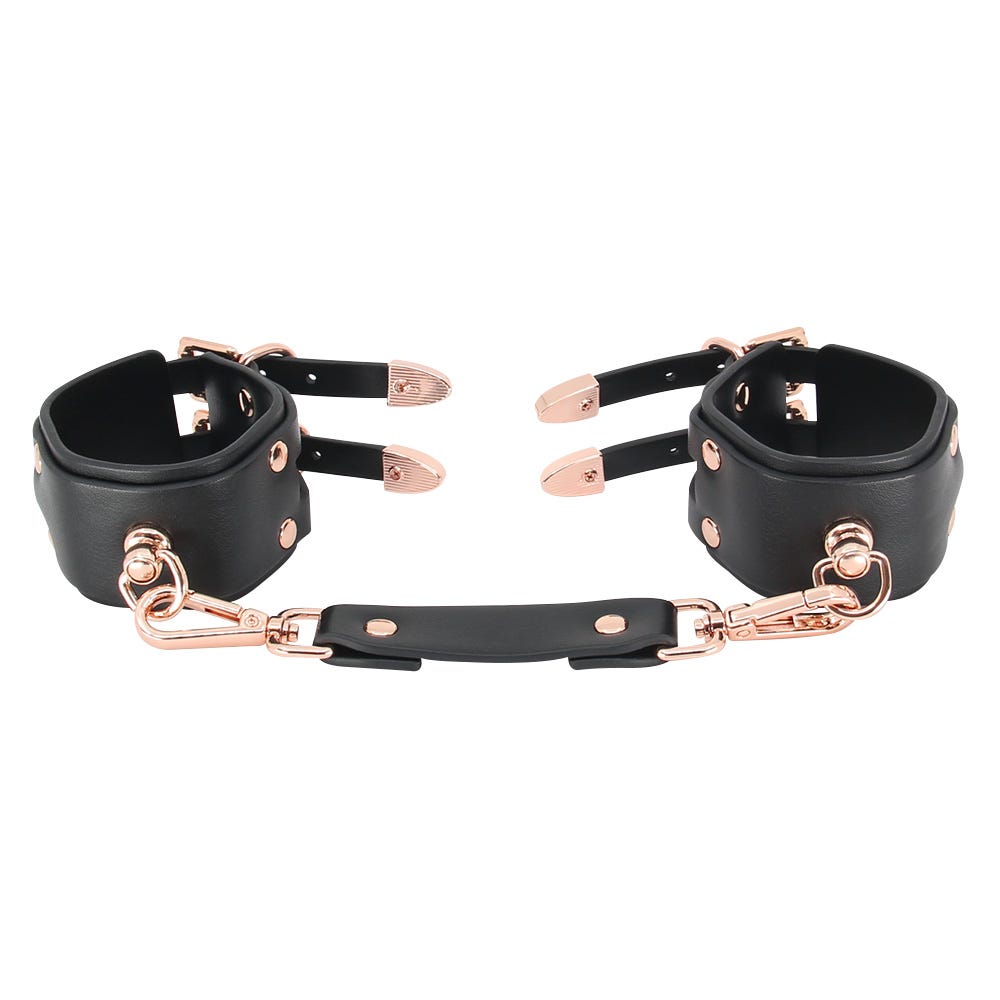 Love In Leather Double Strap Cuffs