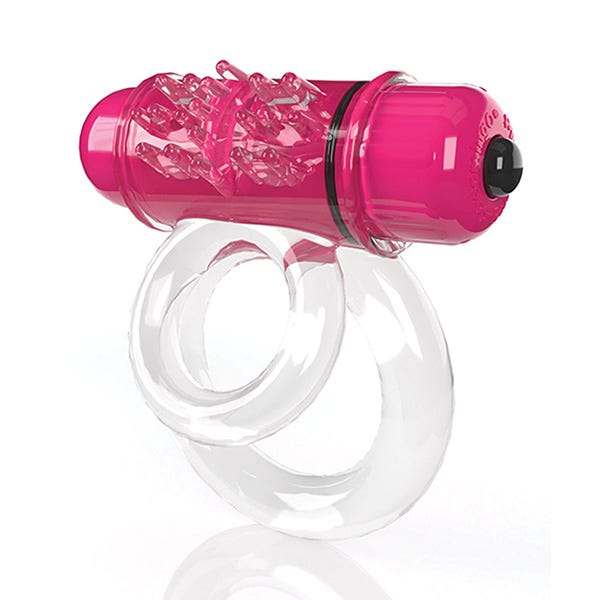 Screaming O - 4B Double O Vibrating Bullet Dual Cock Ring