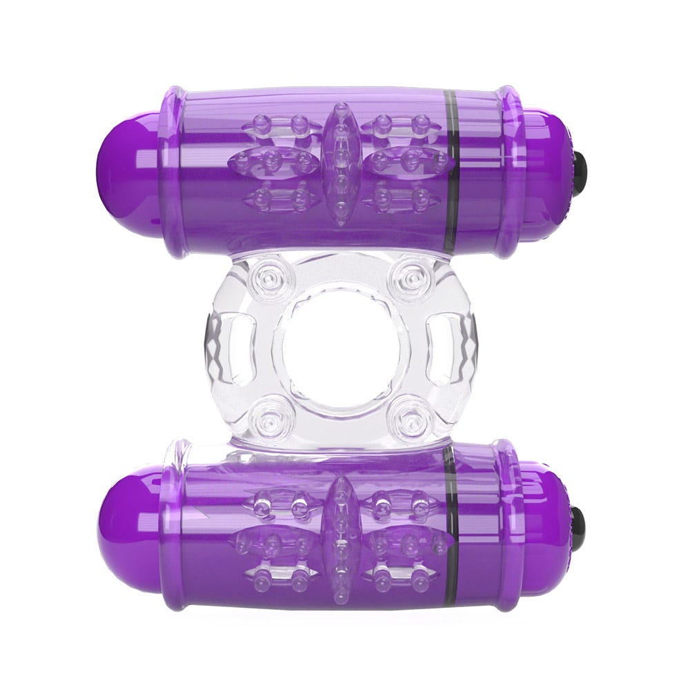 Screaming O 4T Double Wammy Vibrating Couples Cock Ring