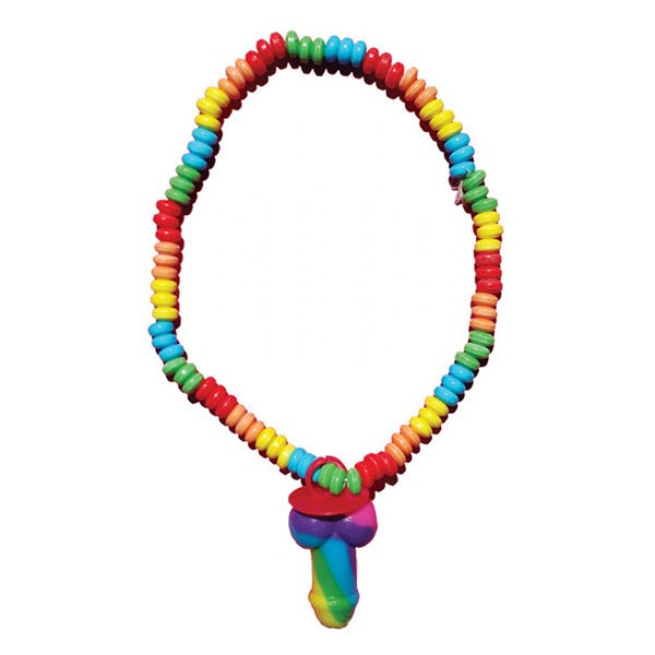 Hott Products Rainbow Pecker Candy Necklace