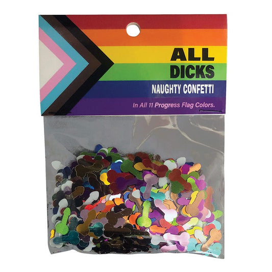 All Dicks Naughty Penis-Shaped Confetti