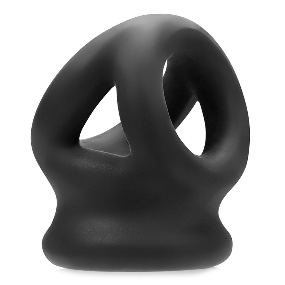 Oxballs Tri-Squeeze 3-Ring Ballstretching Sling Black