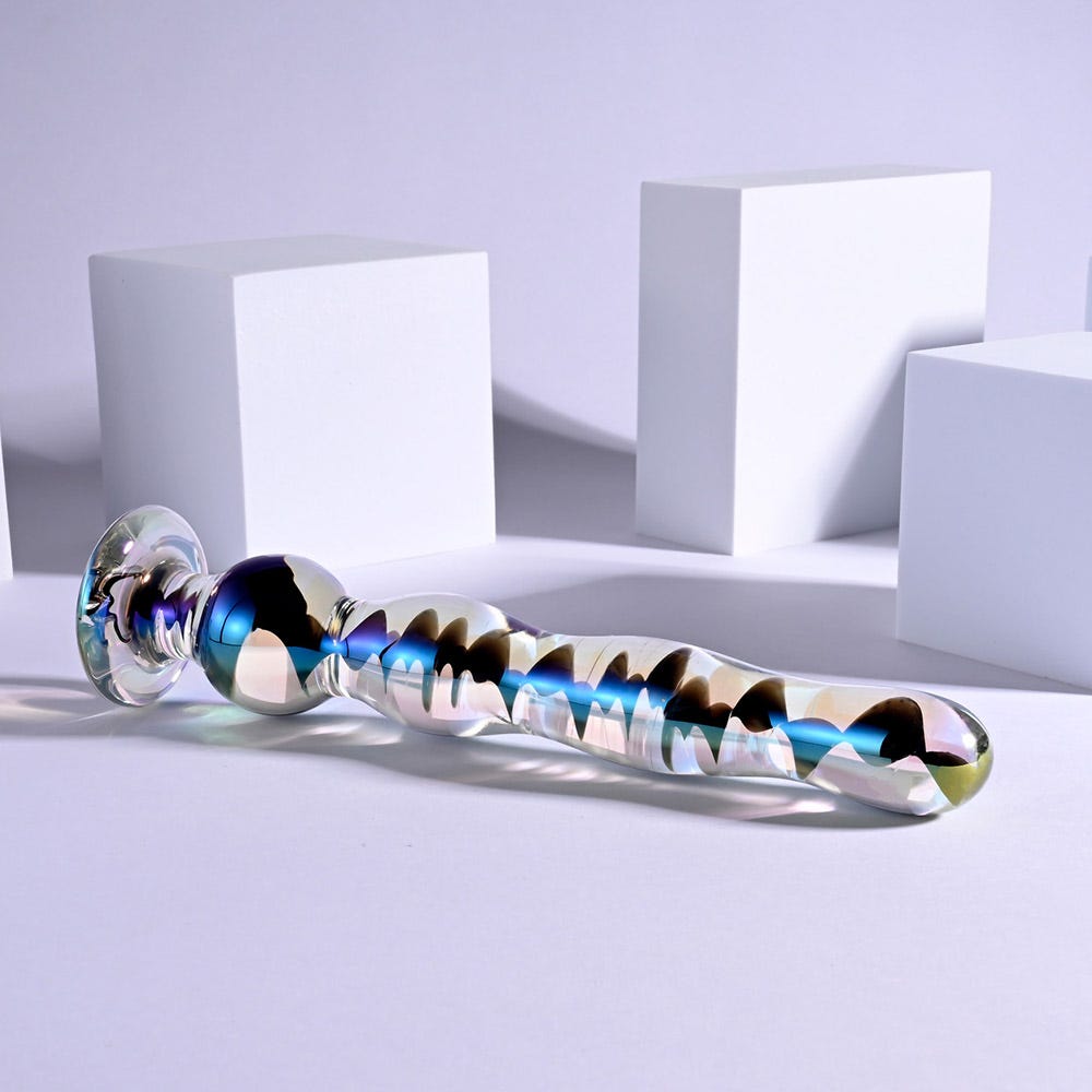 Playboy Pleasure Jewels Wand Glass Dildo