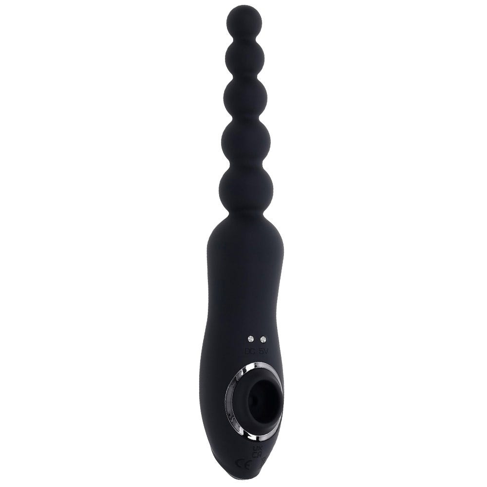 Playboy Pleasure Let It Bead Rechargeable Vibrating Anal Beads & Clit Sucker