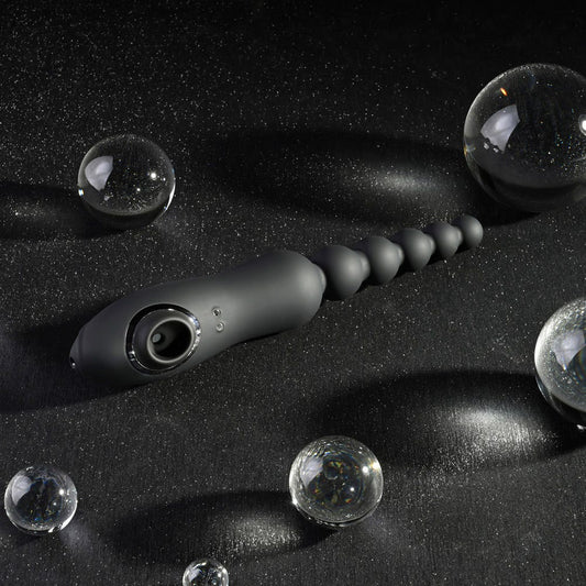Playboy Pleasure Let It Bead Rechargeable Vibrating Anal Beads & Clit Sucker