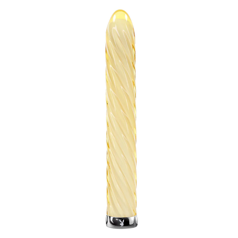 Playboy Pleasure Twist of Fate Glass Vibrator
