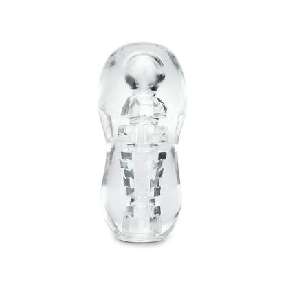 Zolo Gripz Spinner Squeezable Clear Stroker