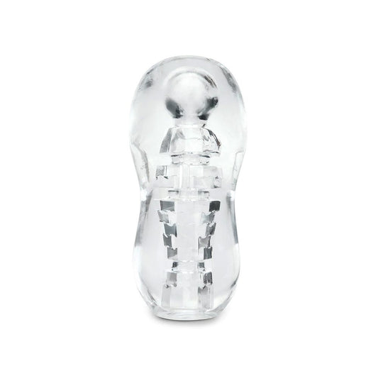 Zolo Gripz Spinner Squeezable Clear Stroker