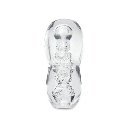 Zolo Gripz Dotted Squeezable Clear Stroker