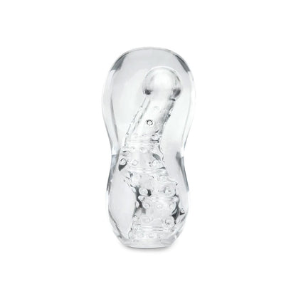 Zolo Gripz Wavy Squeezable Clear Stroker