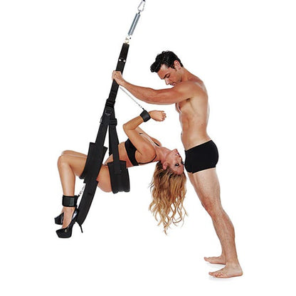 WhipSmart Fantasy Bondage Pleasure Swing with Wrist and Ankle Cuffs