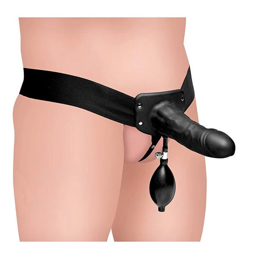 Master Series Pumper Inflatable Hollow Strap-on Dildo