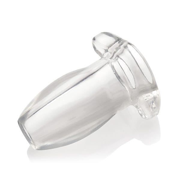 Master Series Peephole Clear Hollow Anal Plug