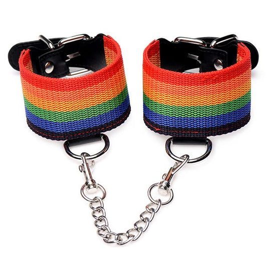 Master Series Kinky Pride Rainbow Bondage 3-Piece Set