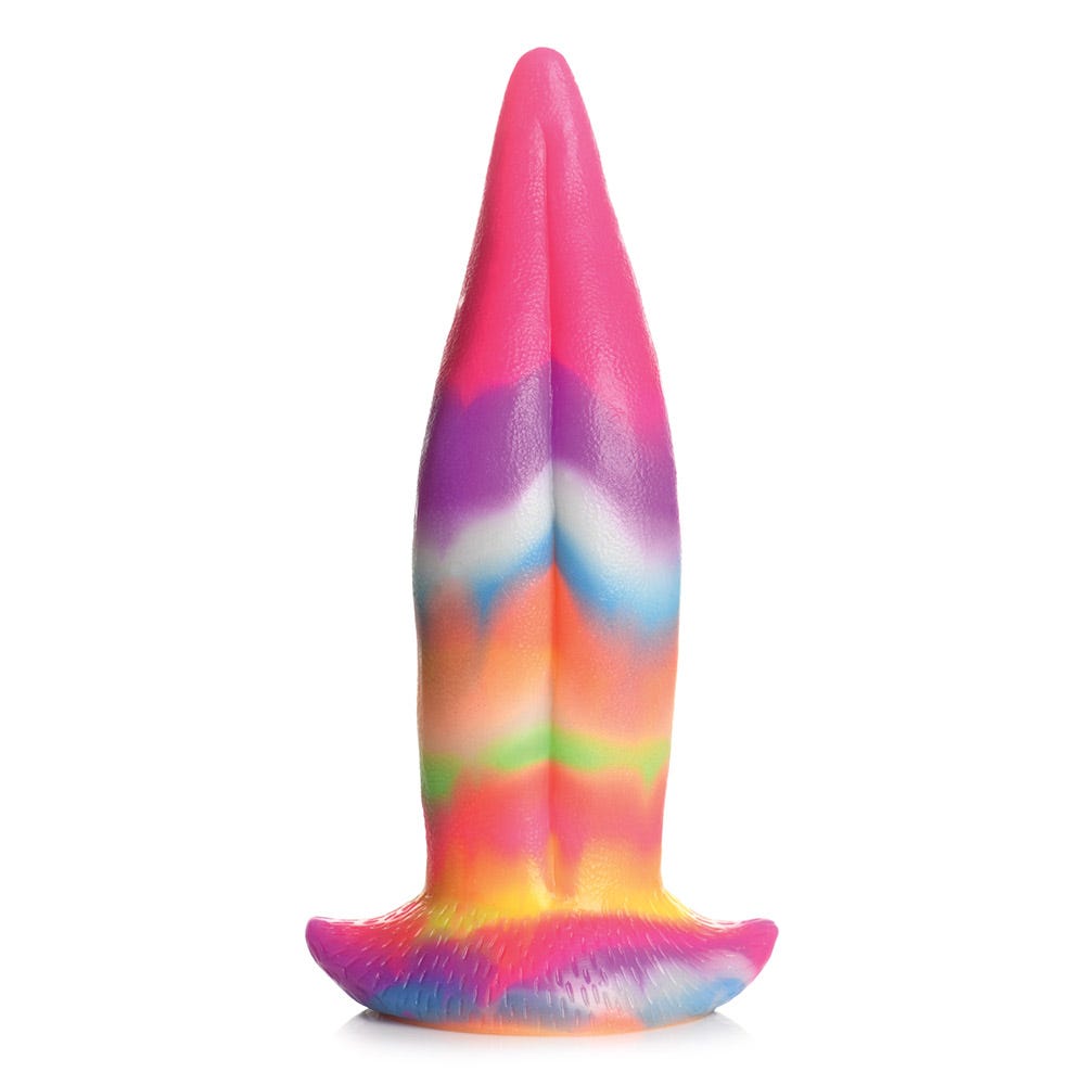 Creature Cocks Unicorn Tongue Glow In The Dark Silicone Dildo