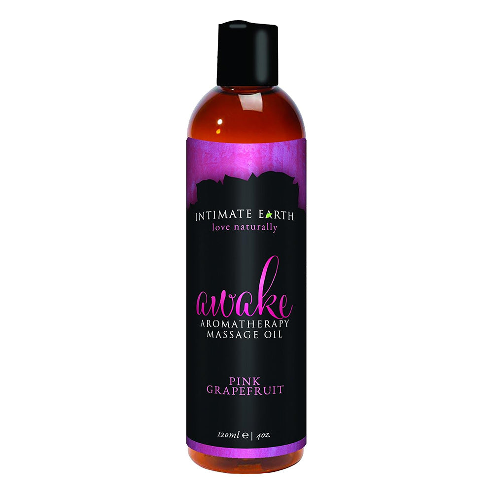 Intimate Earth Awake Pink Grapefruit Massage Oil 120mL