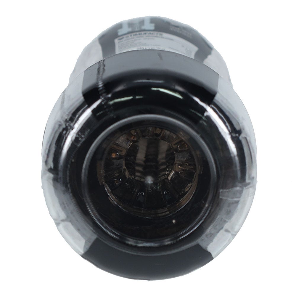 Easy Rider Clear Rounded Case Masturbator - Black