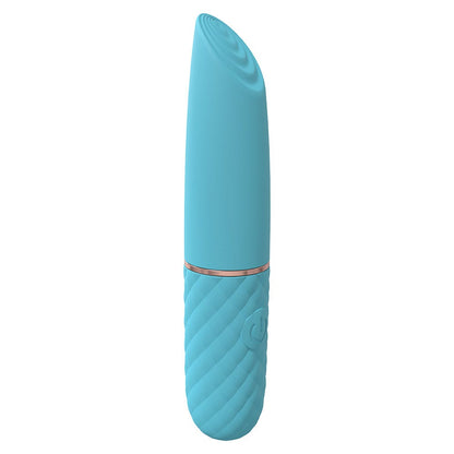 Shots Loveline Beso 10-Speed Rechargeable Mini Lipstick Vibrator - Blue