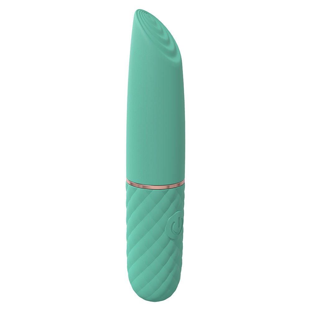 Shots Loveline Beso 10-Speed Rechargeable Mini Lipstick Vibrator - Green