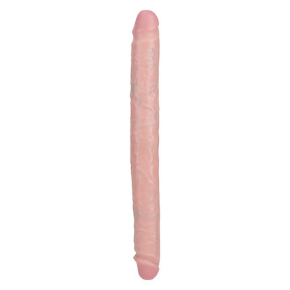 RealRock 14 Inch Straight Slim Realistic Double Dildo - Vanilla