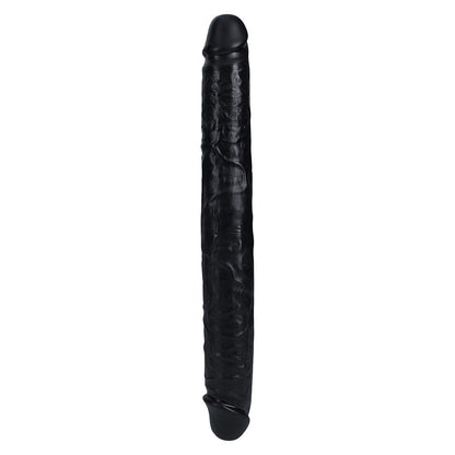 RealRock 14 Inch Straight Thick Realistic Double Dildo - Black