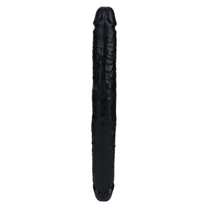 RealRock 14 Inch Straight Thick Realistic Double Dildo - Black