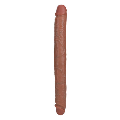 RealRock 16 Inch Straight Thick Realistic Double Dildo - Caramel