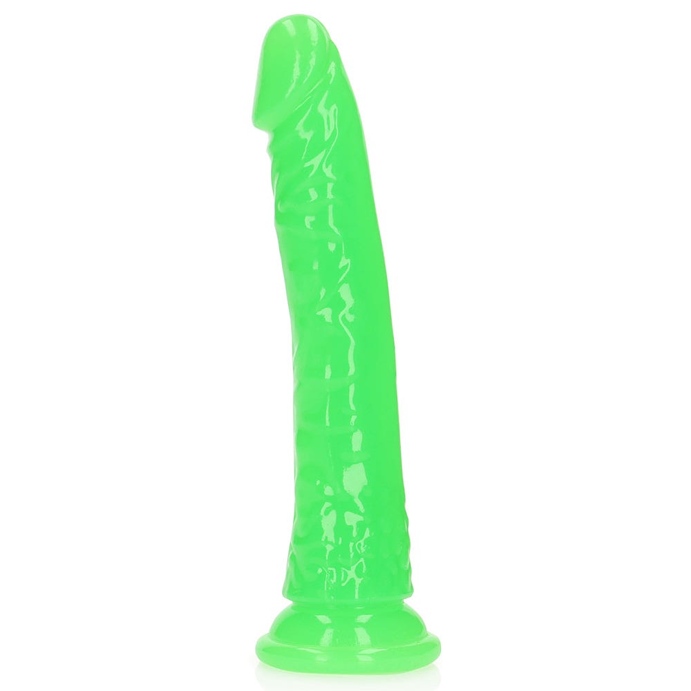 Realrock 8 inch Glow In The Dark Realistic Suction Cup Dildo