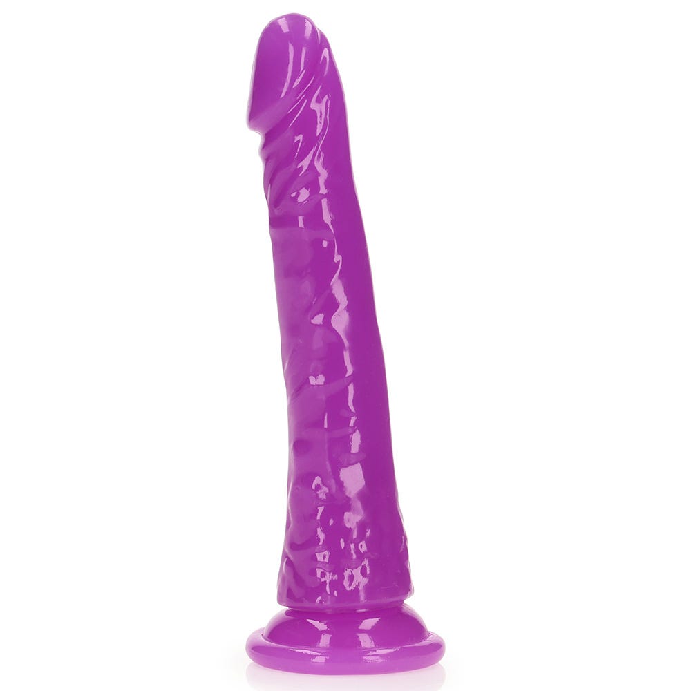 Realrock 8 inch Glow In The Dark Realistic Suction Cup Dildo