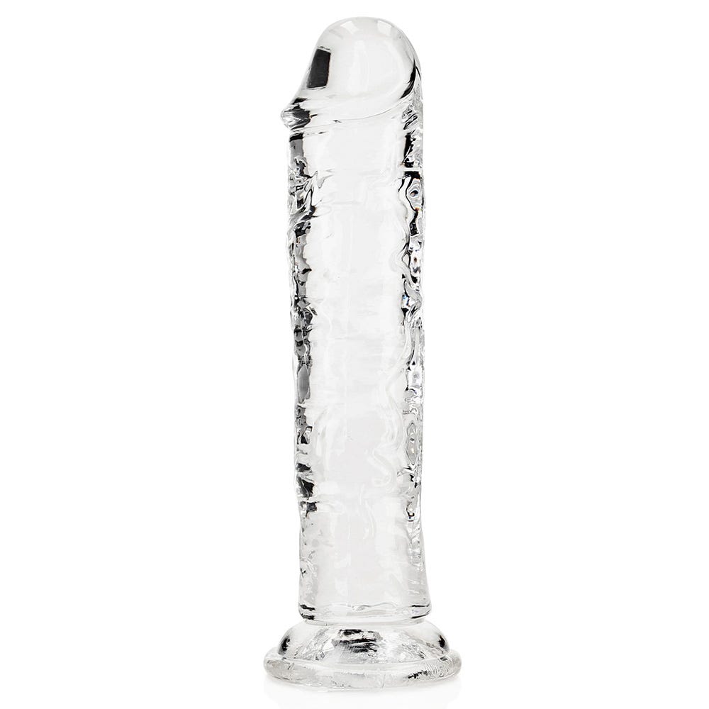 Realrock 7 inch Crystal Clear Realistic Suction Cup Dildo