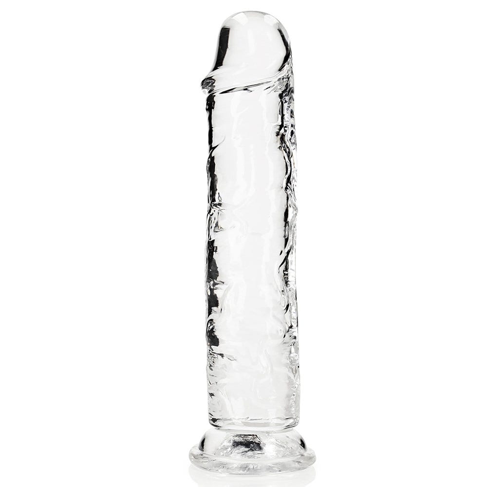 Realrock 10 inch Crystal Clear Realistic Suction Cup Dildo