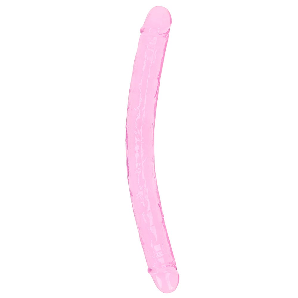 Realrock 18 inch Crystal Clear Double Ended Dildo