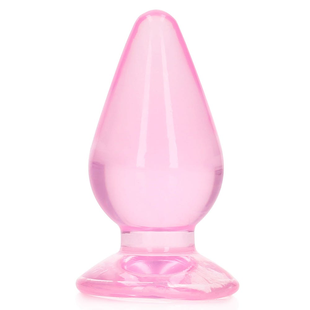 Realrock 4.5 inch Crystal Clear Butt Plug