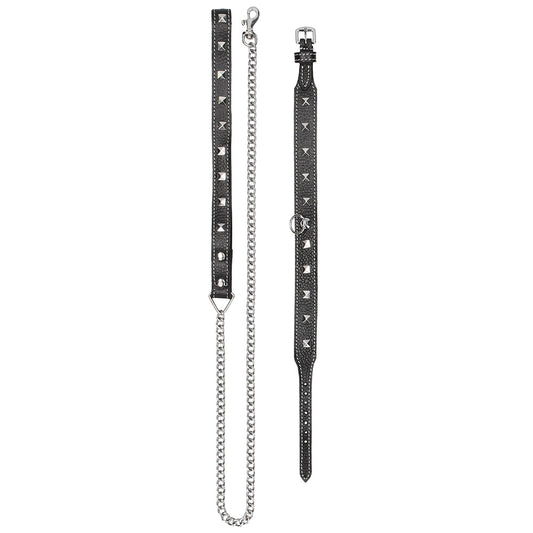 Pain 7 Piece Leather Studded Bondage Kit