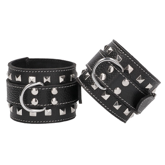 Pain 7 Piece Leather Studded Bondage Kit