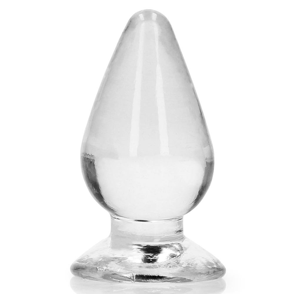 Realrock 3.5 inch Crystal Clear Butt Plug