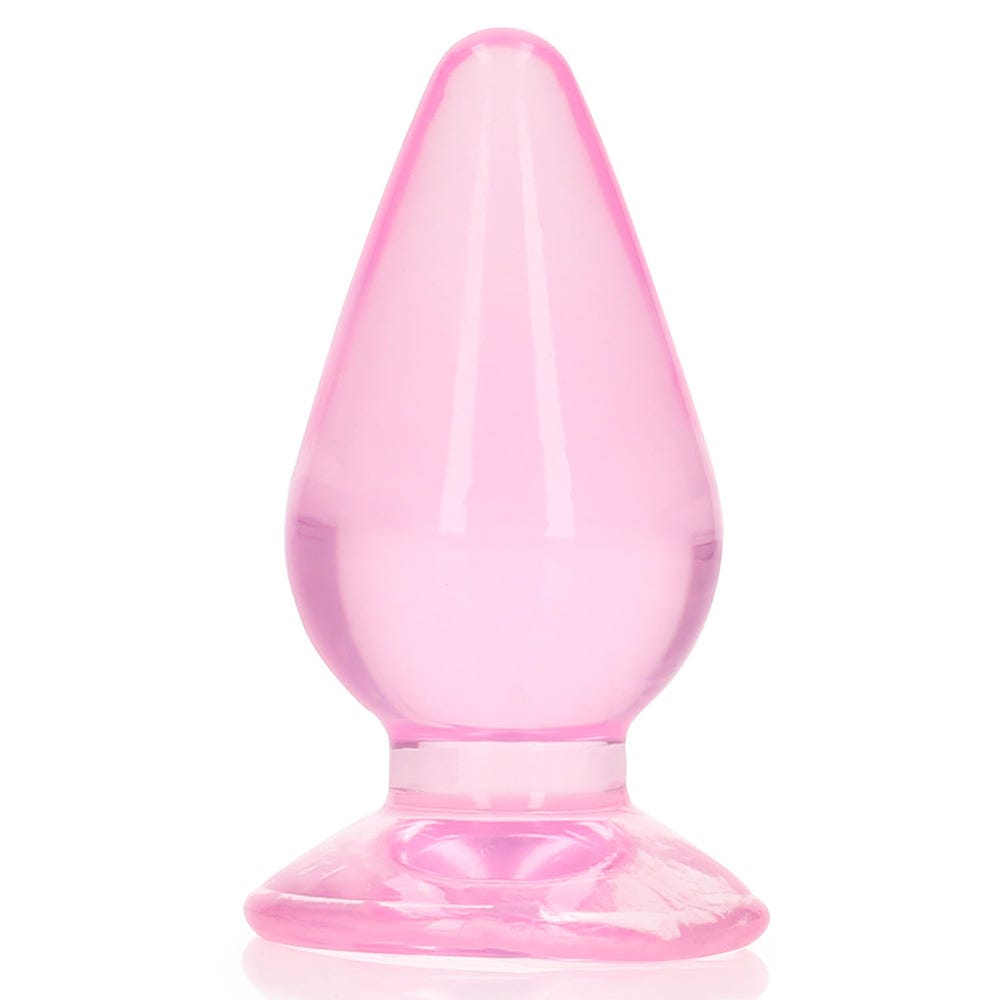 Realrock 3.5 inch Crystal Clear Butt Plug