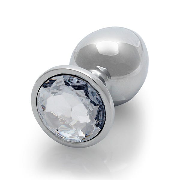 Ouch! Large Gem Metal Anal Plug