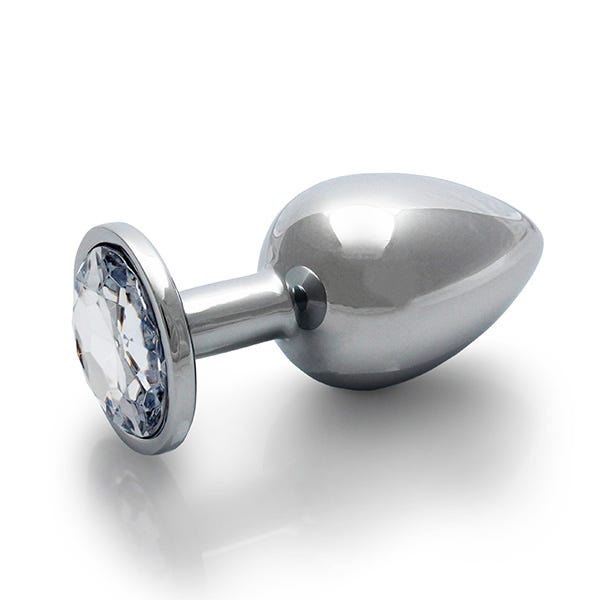 Ouch! Large Gem Metal Anal Plug